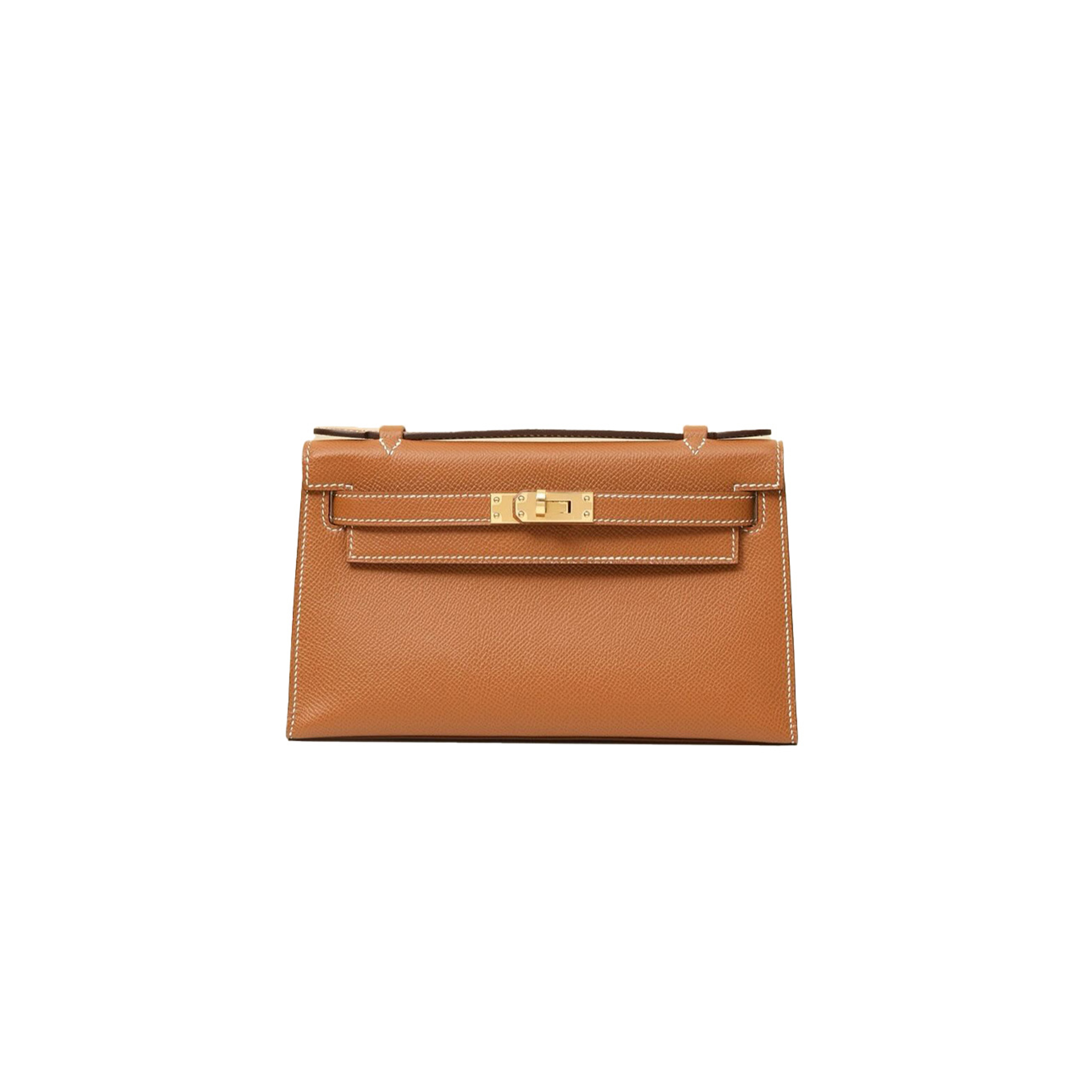 H**mes master mini kelly first generation epsom golden brown (22*14*7cm)